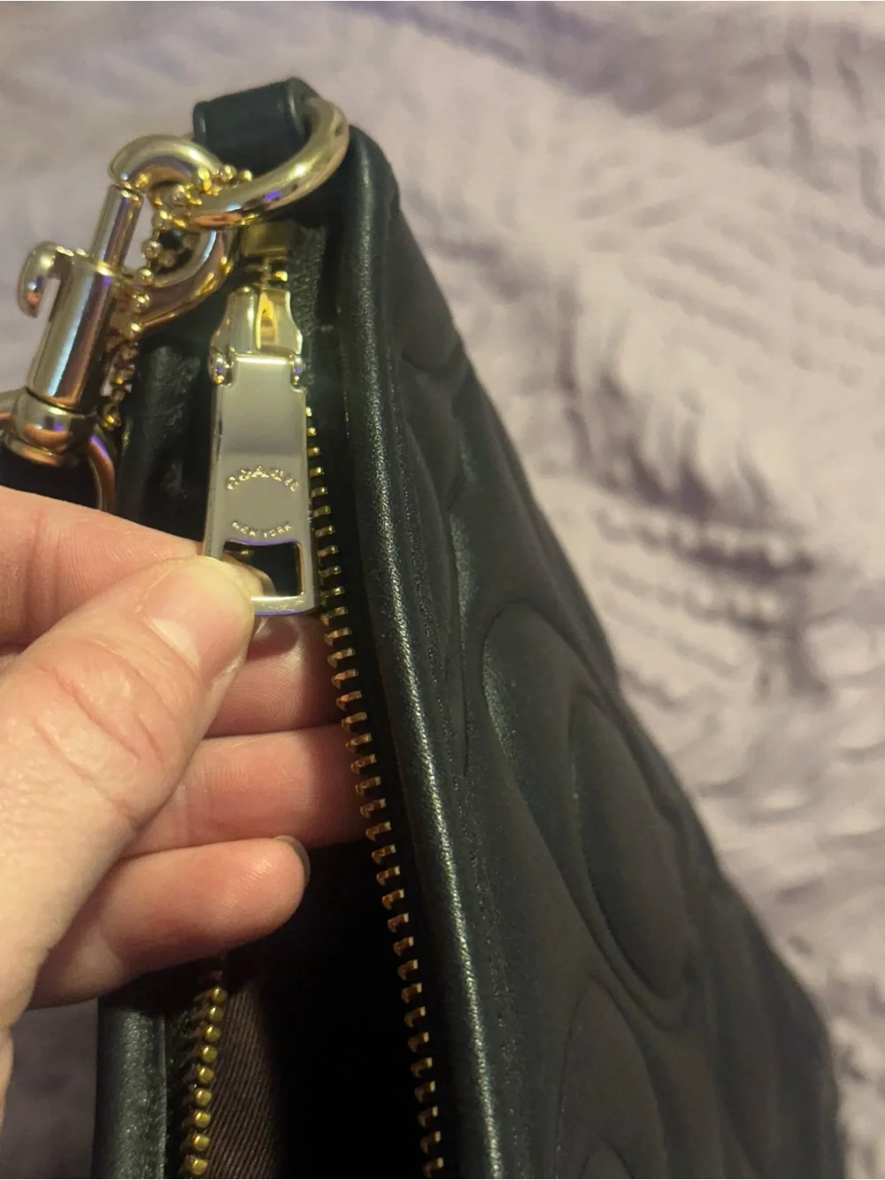 Coach Laurel Black Signature leather CZ178 BEAUTIFUL 😍 - Picture 6 of 8